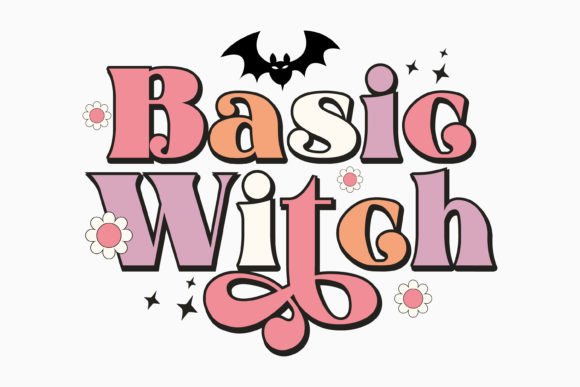 Bad Witch Halloween Retro: Essential Graphics for Crafts and Publishing