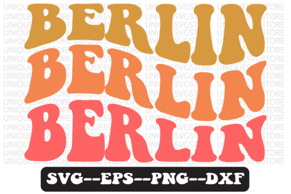 Berlin Quote Retro Svg Design for Graphics and Crafts