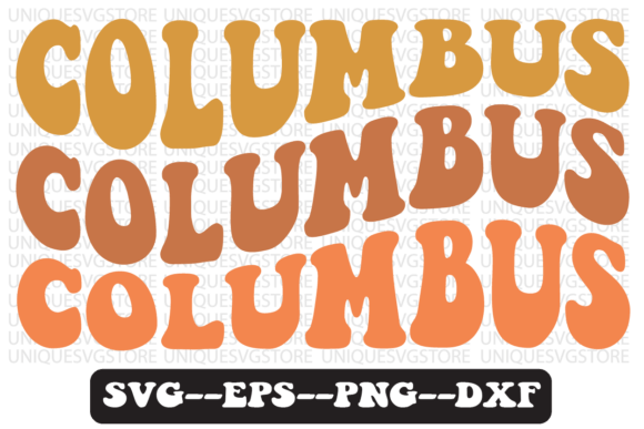 Columbus Quote Retro Svg Design: A Fresh Graphic for Crafts
