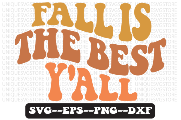 Fall is the Best Y all Retro Svg Design for Graphics & Crafts