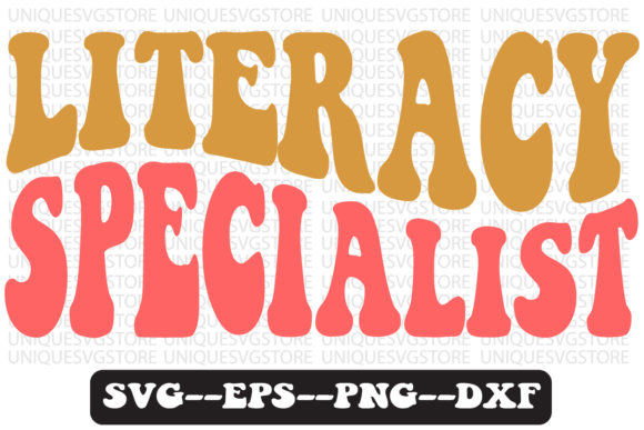 Literacy Specialist Retro Svg Design for Graphics and Crafts
