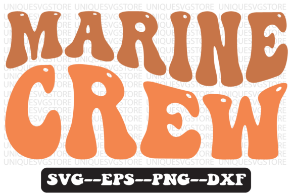 Marine Crew Quote Retro Svg Design: Graphics for Crafts